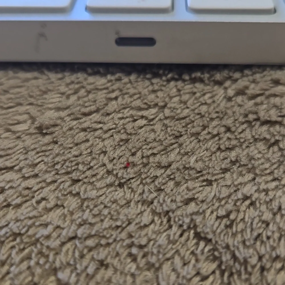 Apple Silver Wireless Keyboard with White Keys